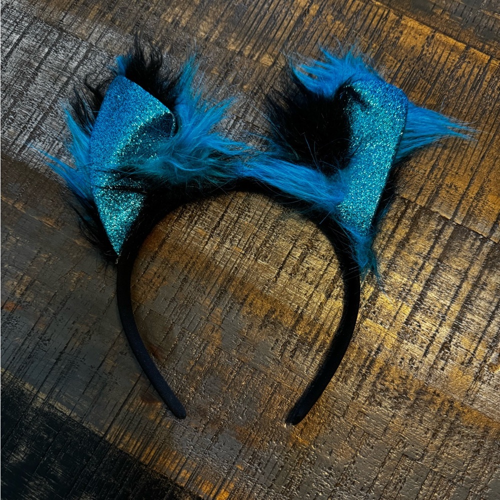 Lot of 3 Ear Animal Headbands Cat Wolf Lodge & Black and Blue Kids - Picture 5 of 5